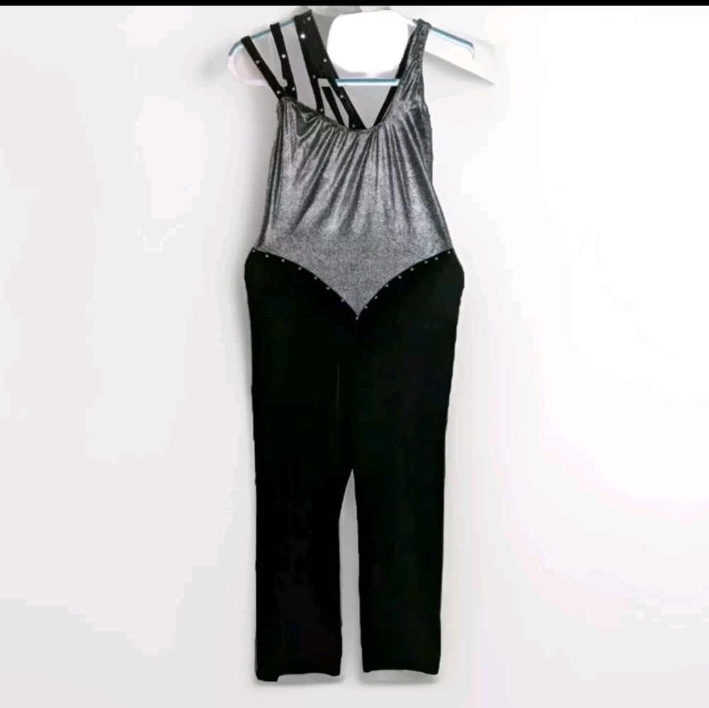 Black Velvet Dance Costume Jazz Pageant Theater